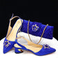 New Fashionable Red Color Pointed Top Ladies Shoes. Matching Bag Set For  Women Wedding Party Pump.