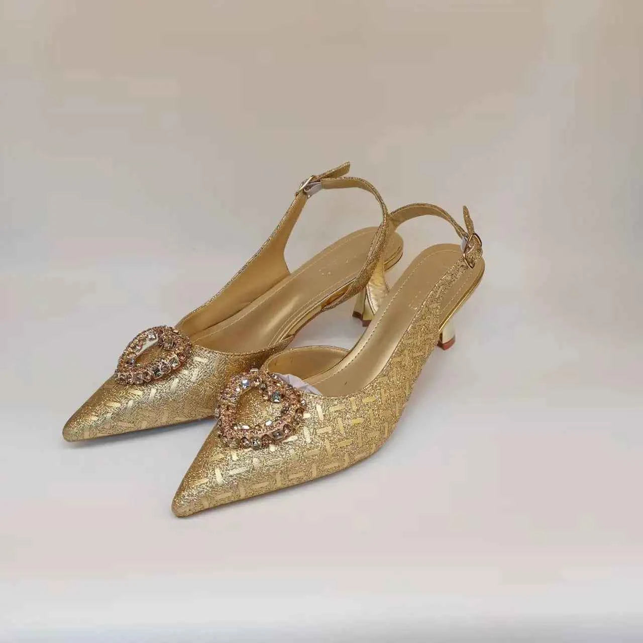 Italian Shoes and Bags Matching Set Women Heel Party Italian Design Wedding High Heels With Match Bags Good Quality