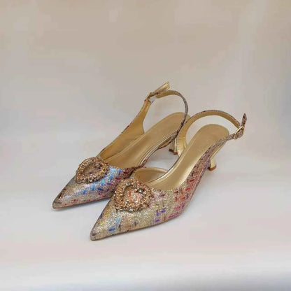 Italian Shoes and Bags Matching Set Women Heel Party Italian Design Wedding High Heels With Match Bags Good Quality