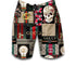 Skull luxury brand all over print shorts for men. Shorts For Men.