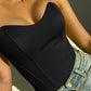 Sexy Women Tube Tops Solid Sleeveless Slim Skinny Corset Cropped Top 2024 Summer Casual Elegant Female Strapless Vest