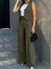New Fashion Suit Vest  Wide Leg Pants Casual Suit Elegant Pant Suits