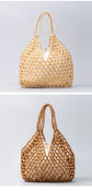 Hand Woven Handbag. New Retro Versatile Summer Vacation Handheld Bag. Women&