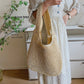 Women Large Capacity Shoulder Bags. Handmade Straw Woven Fashion Women Large Capacity Shoulder Bags.
