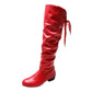 New Fashion Woman’s Autumn Winter Boots.Female Stretch PU Leather Shoes.