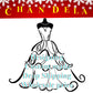 CHANDELA Breathtaking Strapless Wedding Dress. Stunning Lace Appliques and Flowy Bridal Dress.