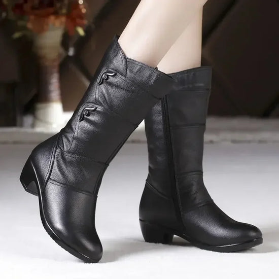 Middle Boots Winter Women&