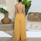 Women Jumpsuit Wide Leg. Summer Elegant Long Pants Jumpsuit. Women Sleeveless Halter Neck Sets High Streetwear.