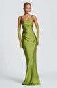 Satin Backless Sexy Maxi Dress Women. Elegant Halter Off-shoulder Sleeveless Dress. Lace-up Bodycon Club Party Long Dresse.