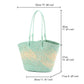 Colorful Straw Woven Beach Bag. Large Capacity Underarm Basket Bag.  Seaside Holiday Woven Bag. Spacious Women Shopper Tote Handbag.