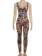 Weird Puss Sexy Jumpsuit Women Sleeveless 2025 Sexy Trend Leopard Print Sleeveless Street Fit Stretch Activity Workout Overalls