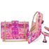 Italian Shoes and Bags Matching Good Quality Designer Bag and Shoes Set Crystal Butterfly-knot Women Pumps Shoes Set Woman Bags.