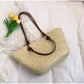 Perfect Vacation Storage Bag. Large capacity Straw Woven Tote Bag. Women Summer Beach Bag. Casual French Style Underarm Shoulder Bag.