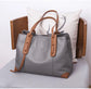2024 Winter Spring Lichee Genuine Leather Women Shoulder Handbag Large Capacity Soft Cowhide Pacthwork Female Tote Bag
