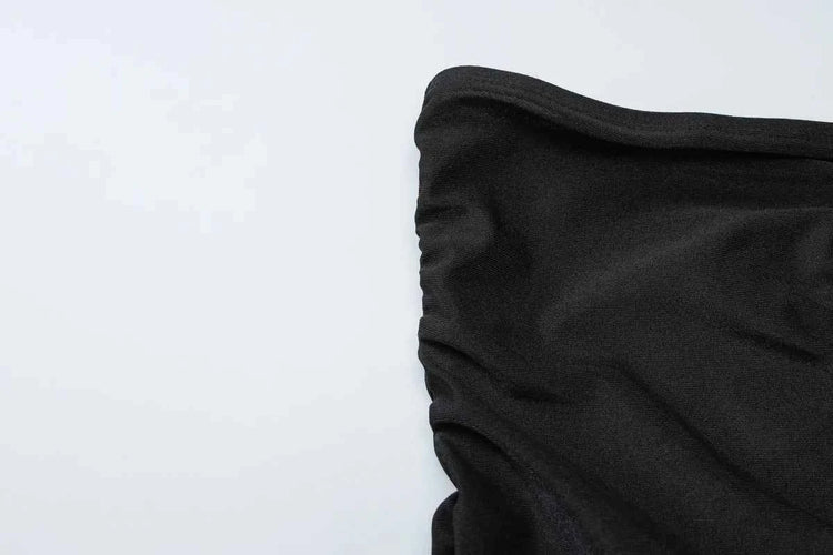 Dulzura Sleeveless Strapless Pleated Maxi Dress With Button Women’S Sexy Elegant Long Dress Party Club Office Spring Summer