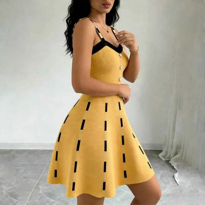 Button Front Knit Sweater Dress. Women&