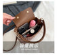 Handheld Bucket Bag For Women Shoulder Crossbody Bag. Fashion Large Capacity Trendy Handbag. Versatile Compartment Underarm Letter Bag.