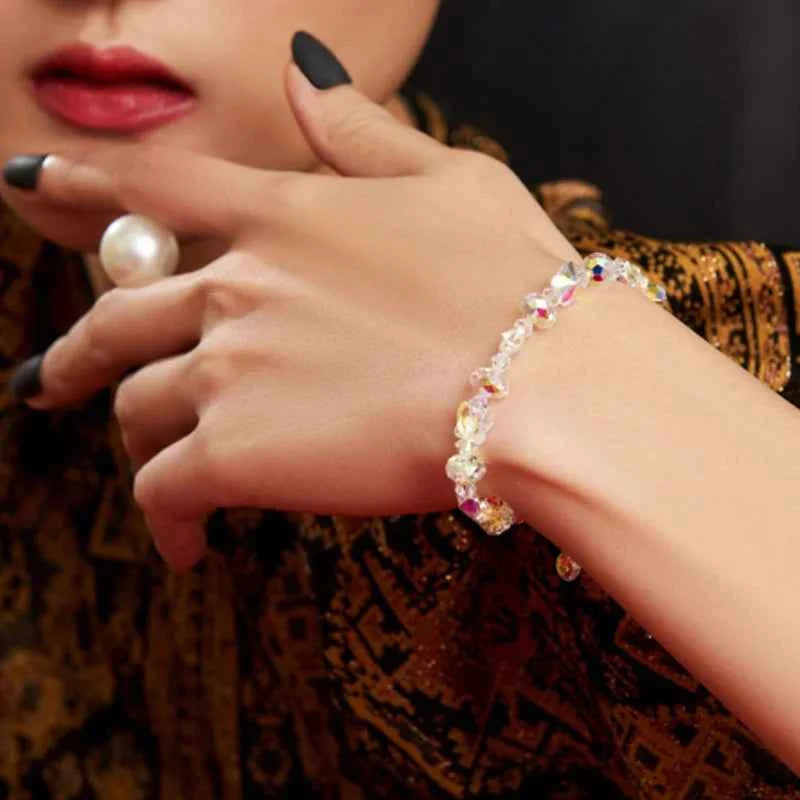 New AB Butterfly Crystal Beaded Bracelets. Women Sweet Temperament Handwork Bracelets & Bangles Charms. Jewelry Making Men Bracelet.