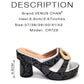 Italian Designed Snake Pattern Color Matching Platform Thick Soled Women&
