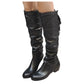 New Fashion Woman’s Autumn Winter Boots.Female Stretch PU Leather Shoes.