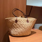 Perfect Vacation Storage Bag. Large capacity Straw Woven Tote Bag. Women Summer Beach Bag. Casual French Style Underarm Shoulder Bag.