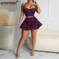 Clothes for Women Crop 2 Piece Set Sexy Party Print Attire Ankara Outfits Dresses.