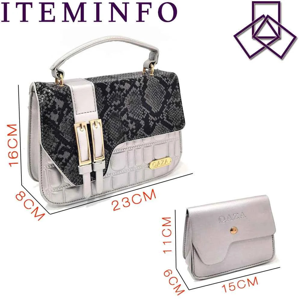 Italian Designed Snake Pattern Color Matching Platform Thick Soled Women&