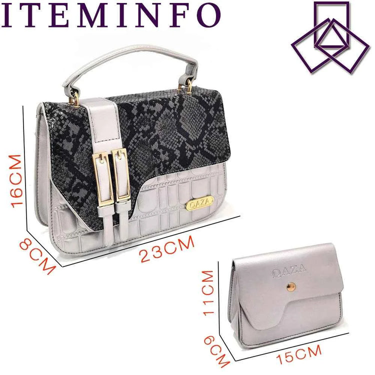 Italian Designed Snake Pattern Color Matching Platform Thick Soled Women&