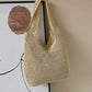 Women Large Capacity Shoulder Bags. Handmade Straw Woven Fashion Women Large Capacity Shoulder Bags.