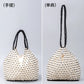 Hand Woven Handbag. New Retro Versatile Summer Vacation Handheld Bag. Women&
