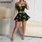 Clothes for Women Crop 2 Piece Set Sexy Party Print Attire Ankara Outfits Dresses.