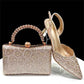 Italian shoes and handbags accessory set with rhinestone. Metal embellishments Wedding shoes.  Bridal shoes Designer.