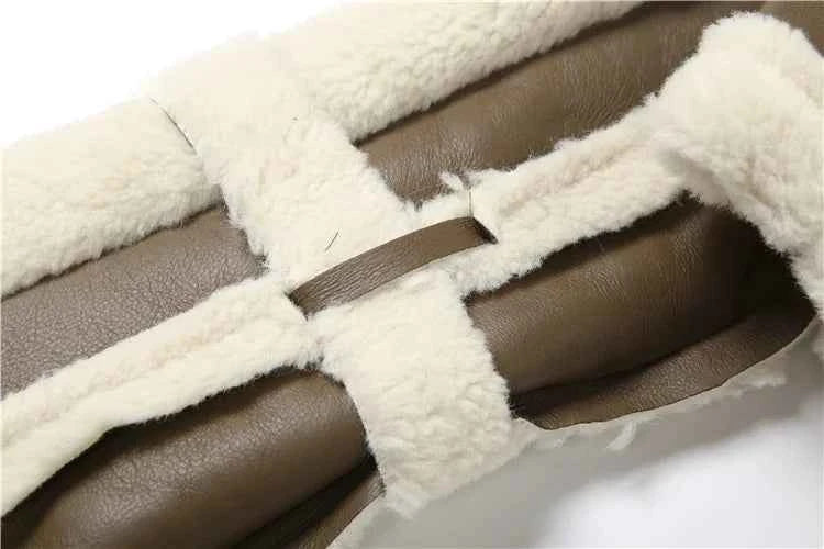 Weird Puss Furry Patchwork Women Crop Jacket Hipster Full Sleeve Open Stitch Hipster Streetwear Warm Outwear Basic Wild Coat