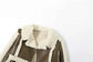 Weird Puss Furry Patchwork Women Crop Jacket Hipster Full Sleeve Open Stitch Hipster Streetwear Warm Outwear Basic Wild Coat