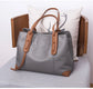 2024 Winter Spring Lichee Genuine Leather Women Shoulder Handbag Large Capacity Soft Cowhide Pacthwork Female Tote Bag