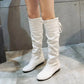 New Fashion Woman’s Autumn Winter Boots.Female Stretch PU Leather Shoes.