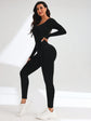 Women Yoga Jumpsuits Workout Long Sleeve Sport Jumpsuits.
