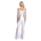 Women Metallic Shiny Dance Jumpsuit Sequin Tassel Sleeveless Bell Bottom Long Pants Bodysuit Romper for Jazz Music Festival.