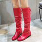 New Fashion Woman’s Autumn Winter Boots.Female Stretch PU Leather Shoes.