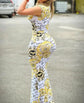 Sexy Dress Women Summer  New Fashion Baroque Letter Print Sleeveless Elegant Long Dresses Female Vestido Clothes.