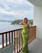 Satin Backless Sexy Maxi Dress Women. Elegant Halter Off-shoulder Sleeveless Dress. Lace-up Bodycon Club Party Long Dresse.