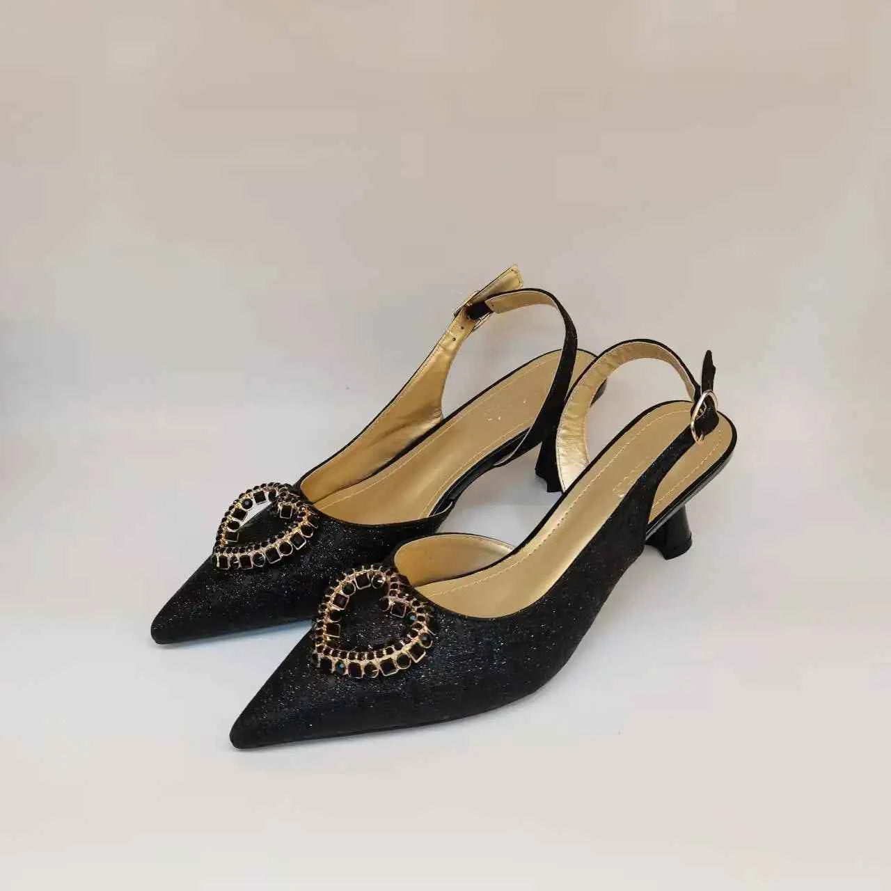 Italian Shoes and Bags Matching Set Women Heel Party Italian Design Wedding High Heels With Match Bags Good Quality